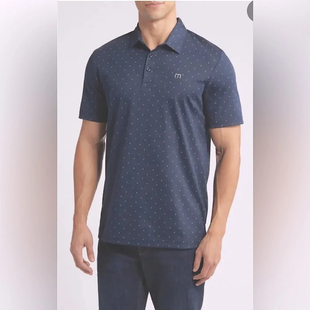 Travis Mathew Golf Desert Park Polo Blue size Large